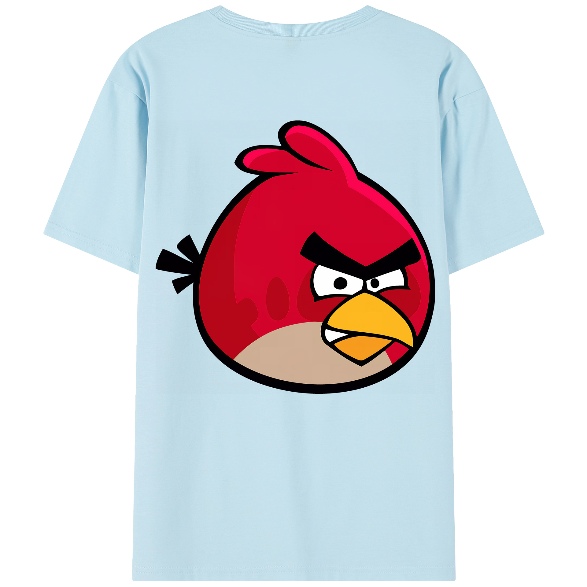 （画像用） Angry Birds アングリーバード 綿100％半袖Tシャツ（背面プリント）